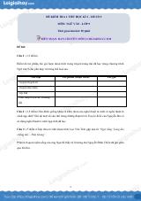 Đề kiểm tra 1 tiết Văn 9 - Đề số 5